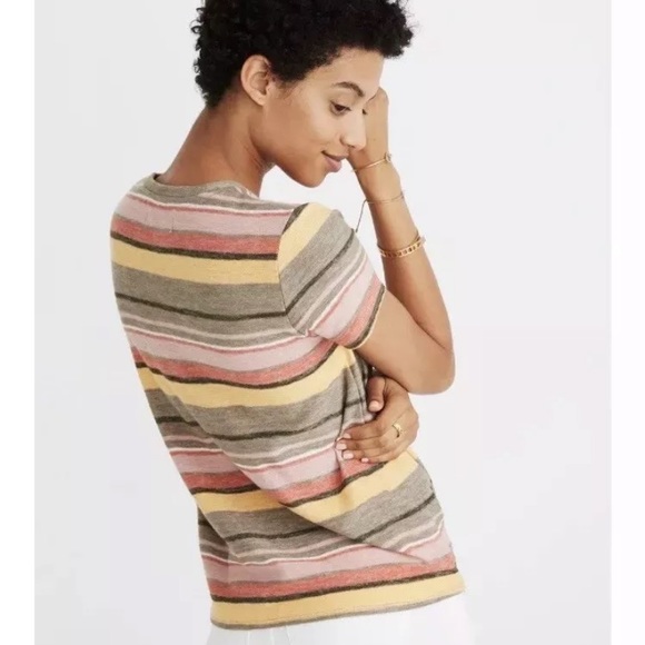 Texture & Thread Tie-Front Top Kieran Striped NWT - Picture 4 of 8